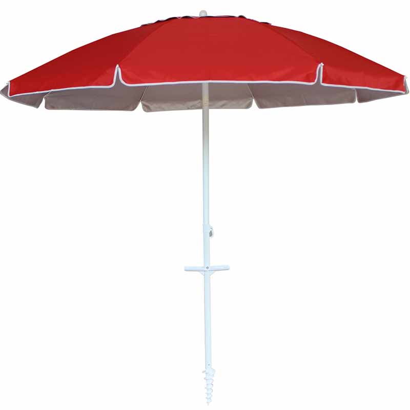 Alu beach umbrella with tilt with anchor with with tassel   BU1928-1